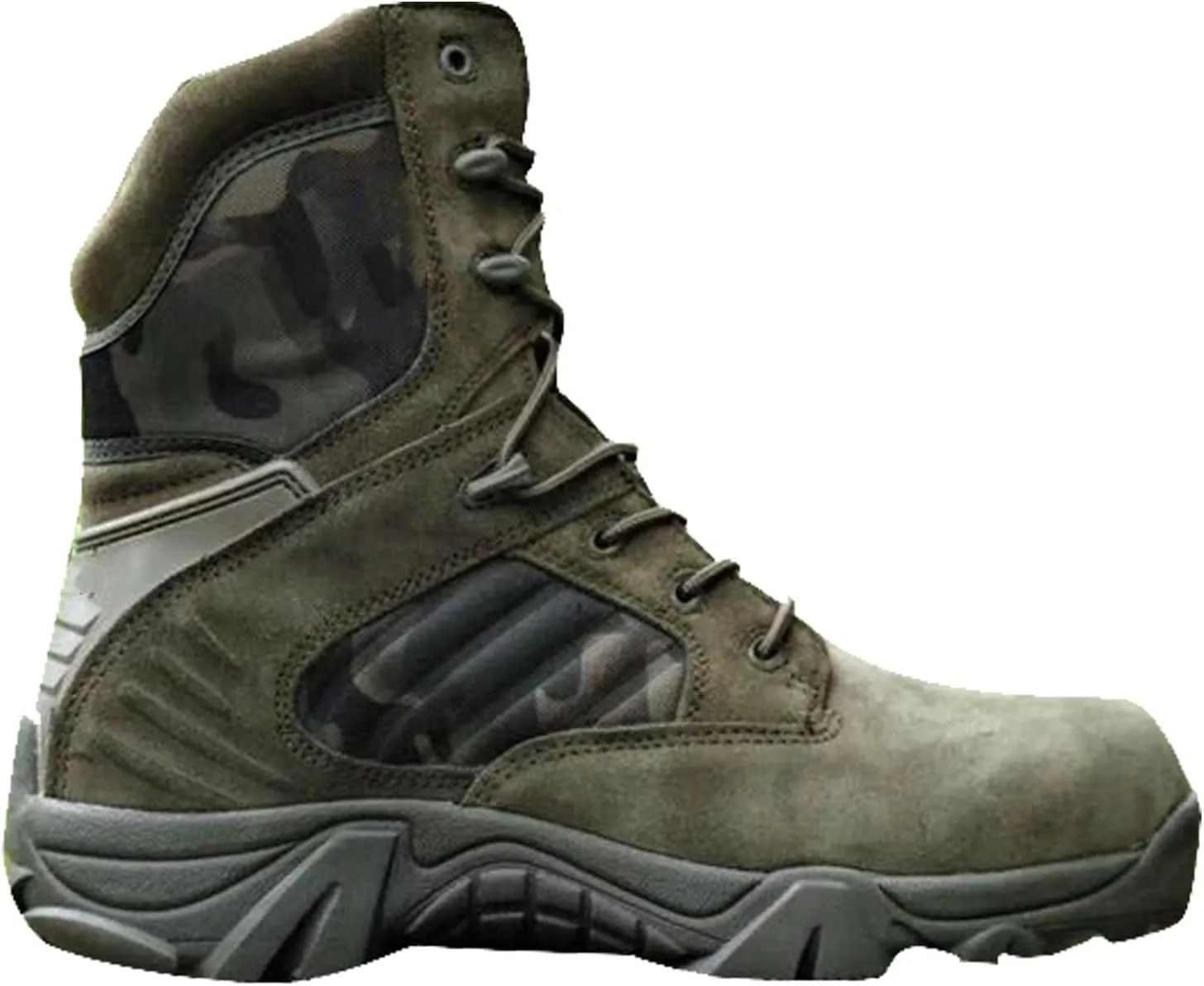 Men's Tactical Boots, Lightweight Outdoor Hiking Boots, Side Zipper Jungle Boots, Comfort Durable Breathable(Bl,6.5)