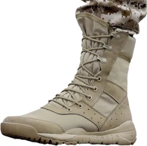 Men's Training Lightweight Waterproof Tactical Boots Outdoor Mountaineering Breathable Mesh Military Shoes