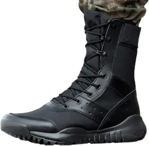 Men's Training Lightweight Waterproof Tactical Boots Outdoor Mountaineering Breathable Mesh Military Shoes