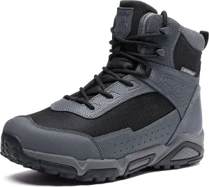 Men's Water-Resistant Work Boots Lightweight Tactical Boots Non-Slip Hiking Boots for Men