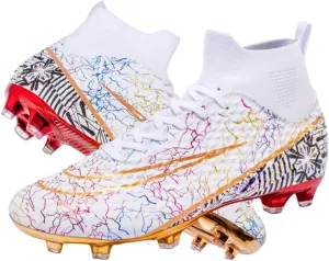 Men's Women's Soccer Cleats Turf Football Shoes High Top Boots Indoor Outdoor Comfortable Running Sneakers
