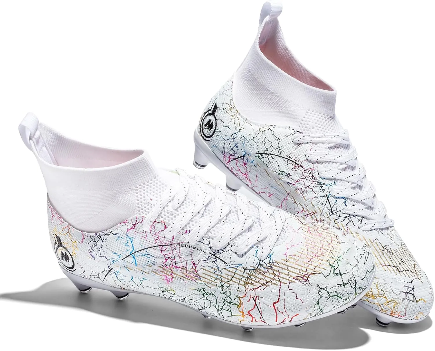 Mens Womens Soccer Cleats Youth Soccer Shoes Football Shoes High-Top Football Cleats Outdoor/Indoor Athletic Shoes Sneakers