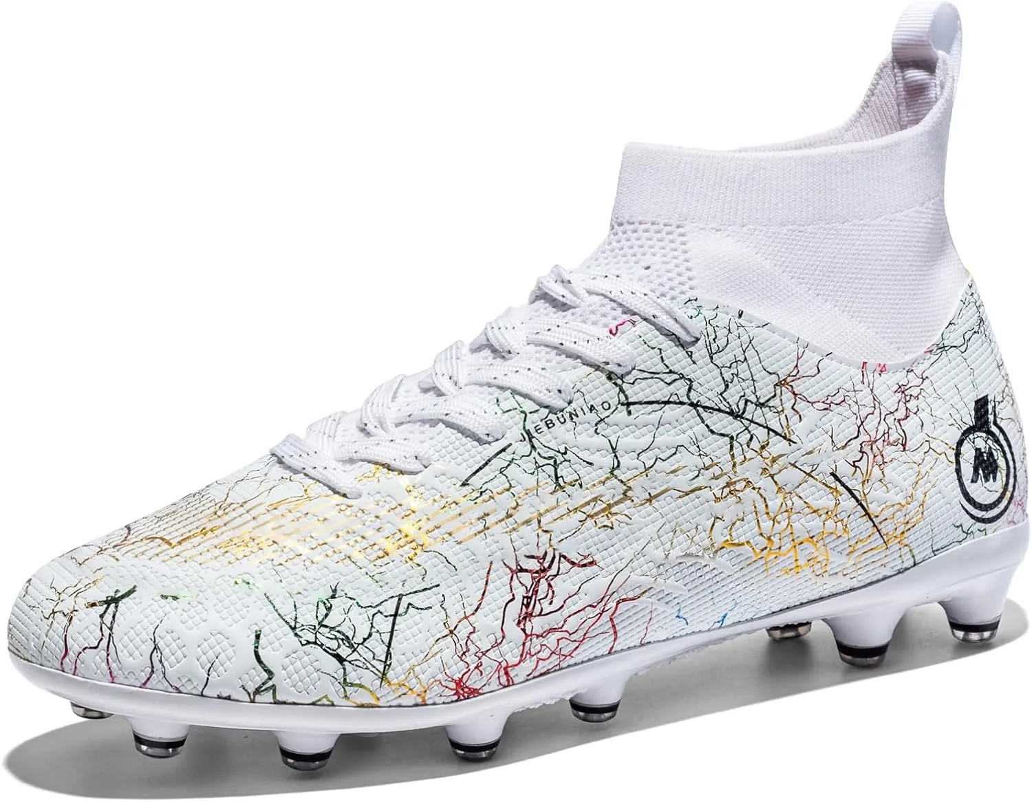 Mens Womens Soccer Cleats Youth Soccer Shoes Football Shoes High-Top Football Cleats Outdoor/Indoor Athletic Shoes Sneakers