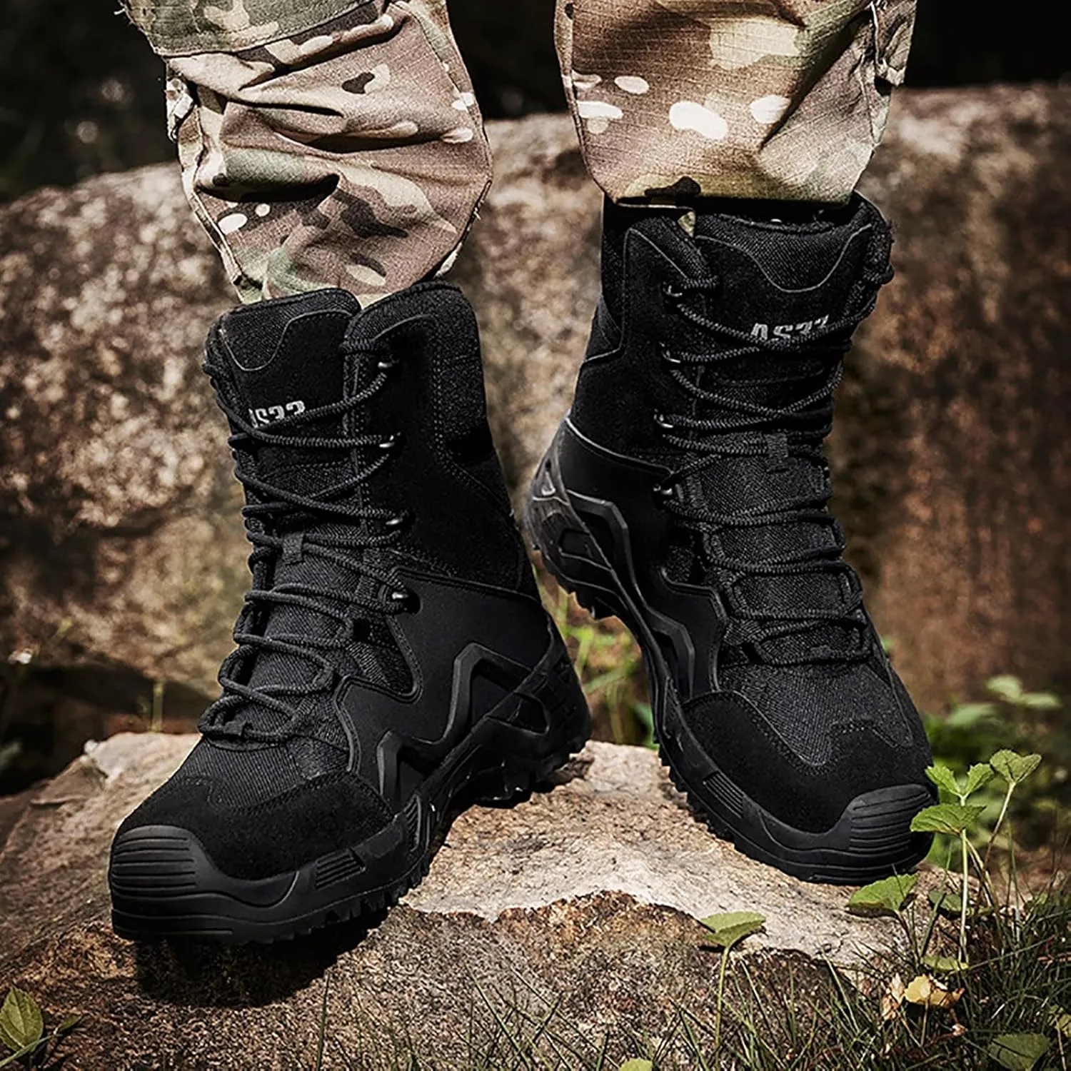 Military Army Combat Boots Mens Womens High-Top Tactical Outdoor Patrol Hiking Boots