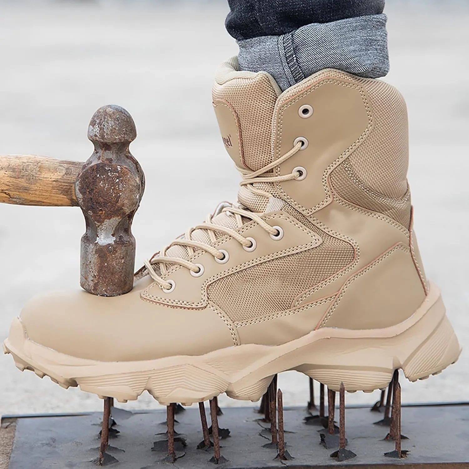 Military Boots For Men Tactical Boots Combat Boots Breathable Police Patrol Boots Lightweight Army Boots Waterproof Hiking Boots