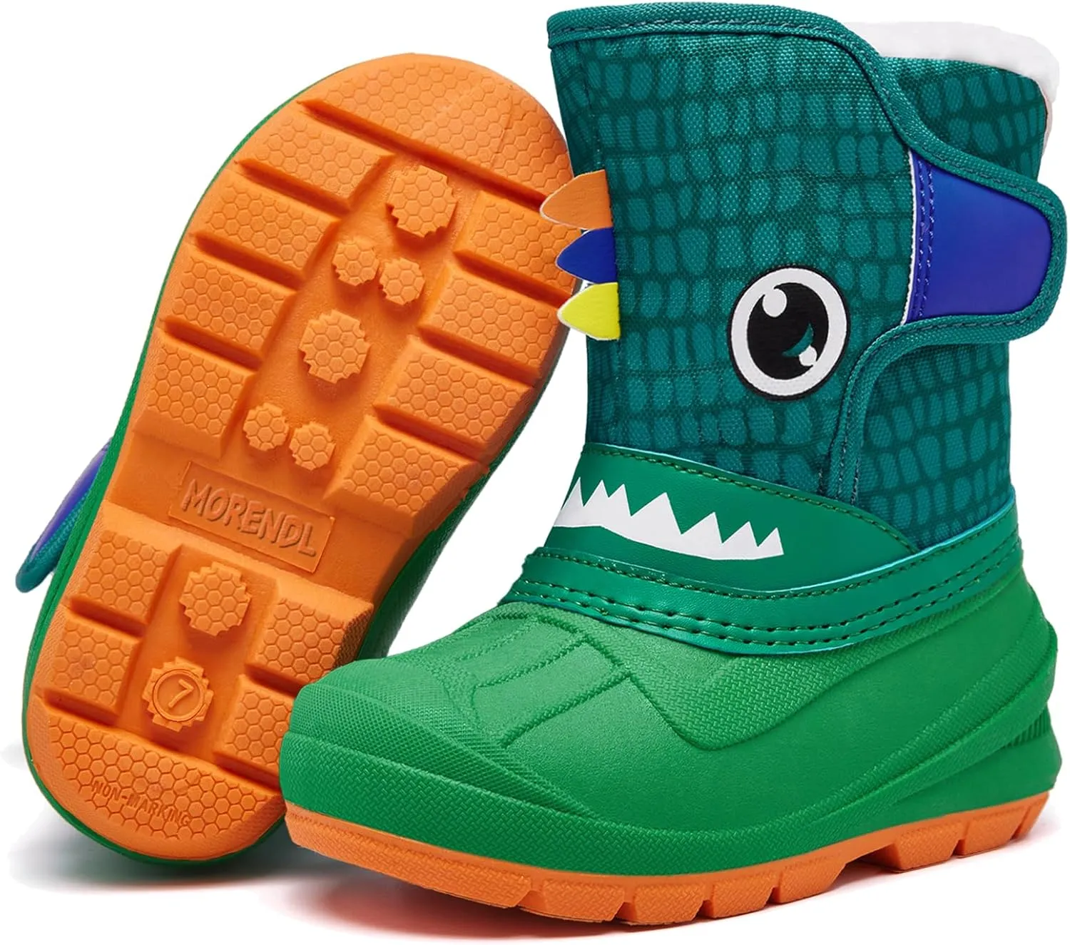 MORENDL Toddler Winter Snow Boots Waterproof Insulated Faux Fur Boys Girls Hiking Boots (Toddler/Little Kid)