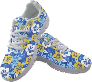Mumeson Women Novelty Printed Air Mesh Running Sneakers Lightweight Lace-up Casual Walking Shoes
