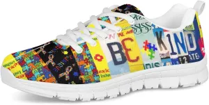 Mumeson Women Novelty Printed Air Mesh Running Sneakers Lightweight Lace-up Casual Walking Shoes