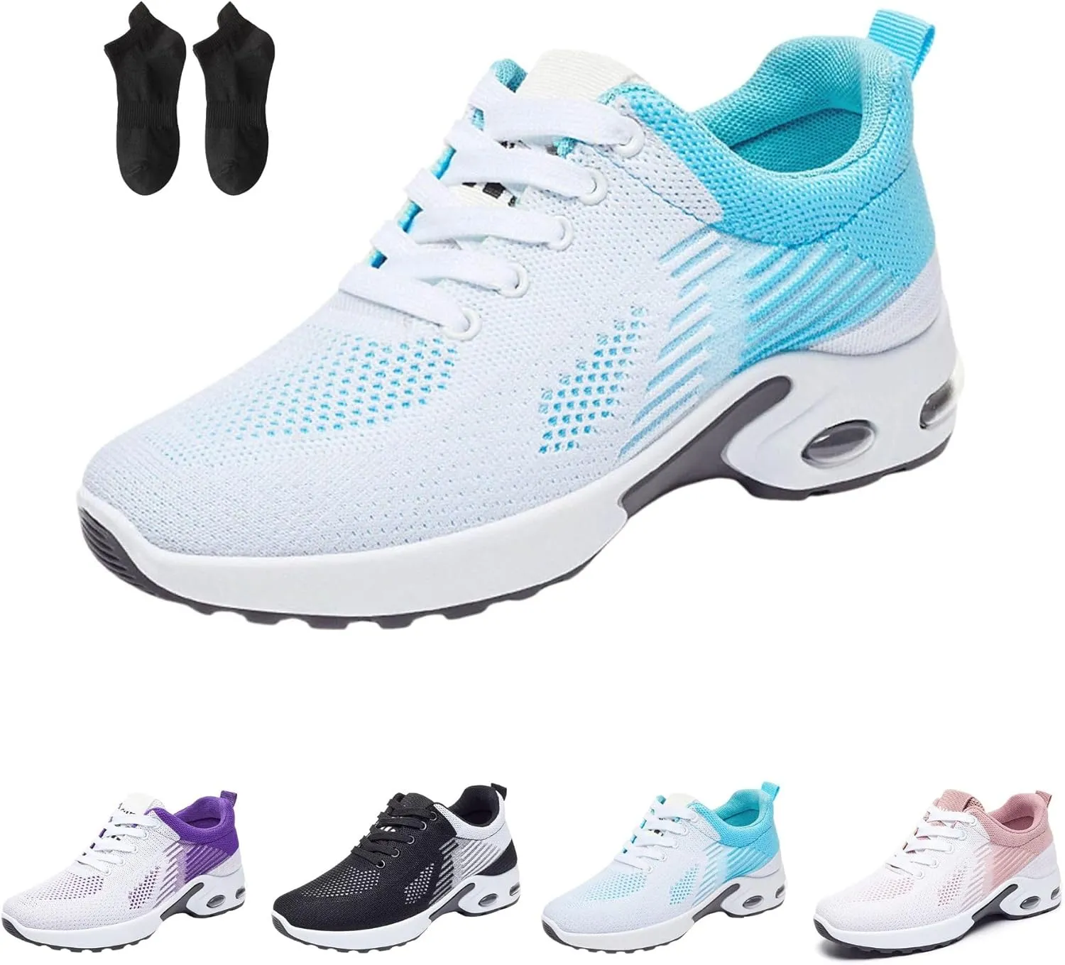 Musabela Orthopedic Shoes for Women, Women Non Slip Walking Sneakers Athletic Running Shoes Mesh Air Cushion Sneakers