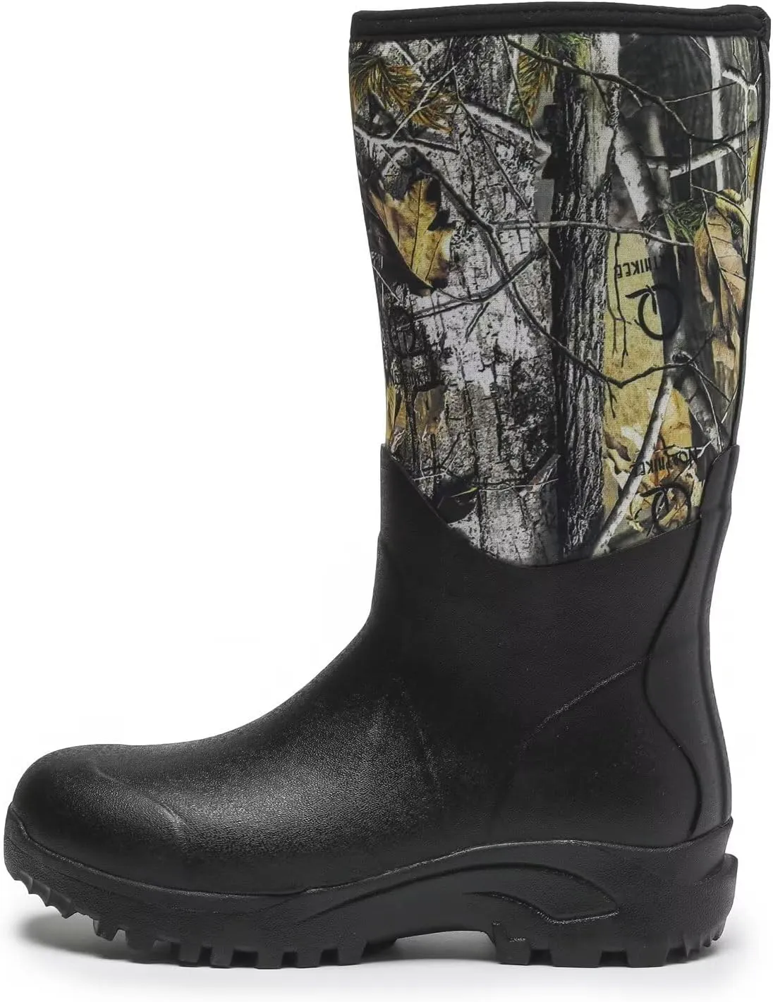 Neoprene Insulated Rain Boots with Steel Shank, Waterproof Mid Calf Hunting Boots