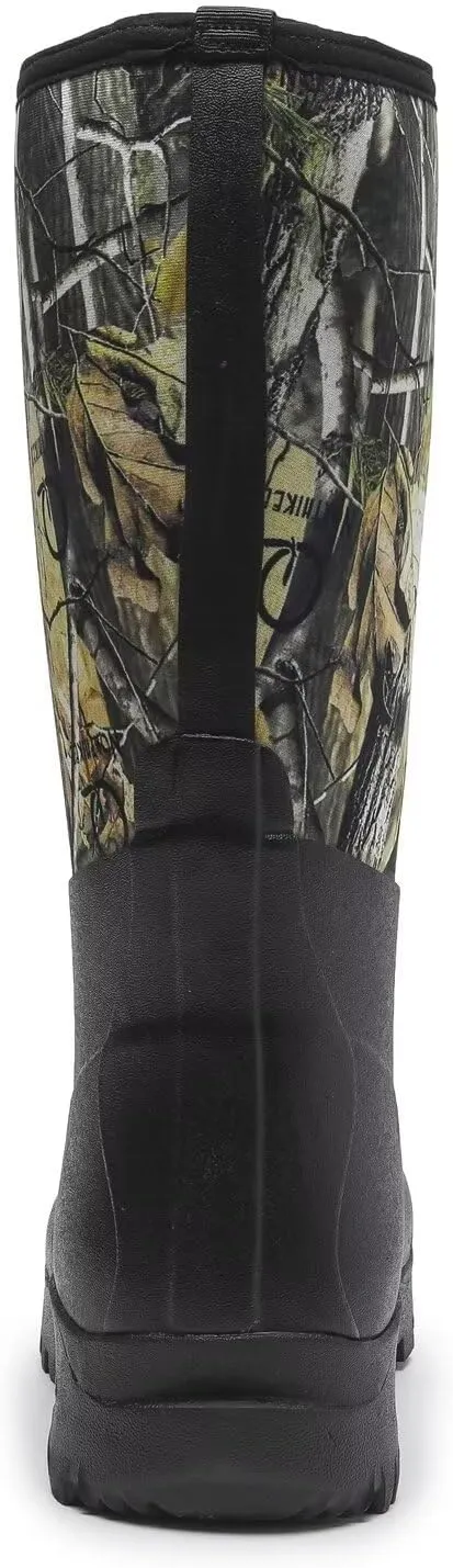 Neoprene Insulated Rain Boots with Steel Shank, Waterproof Mid Calf Hunting Boots