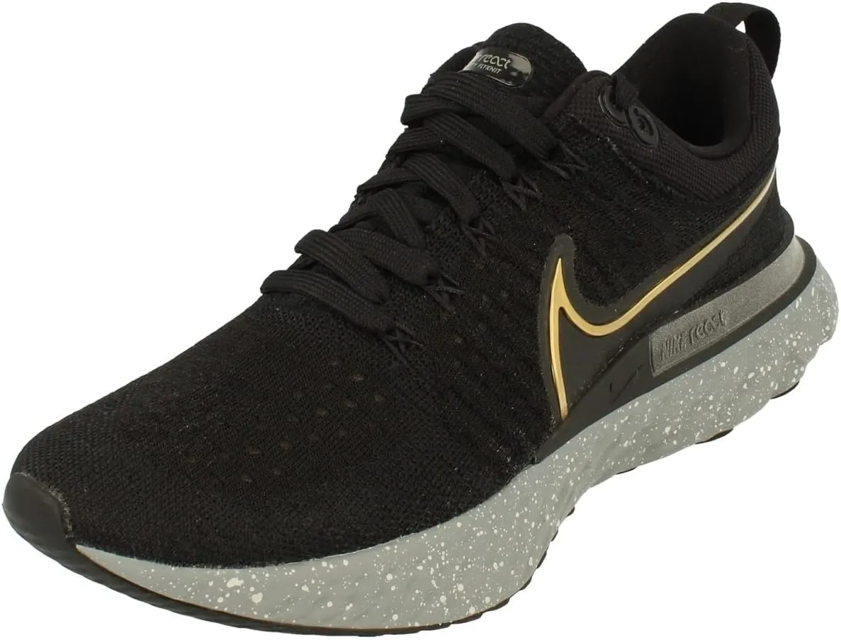 Nike Men's Low-Top Sneakers, Black Metallic Gold, 7.5