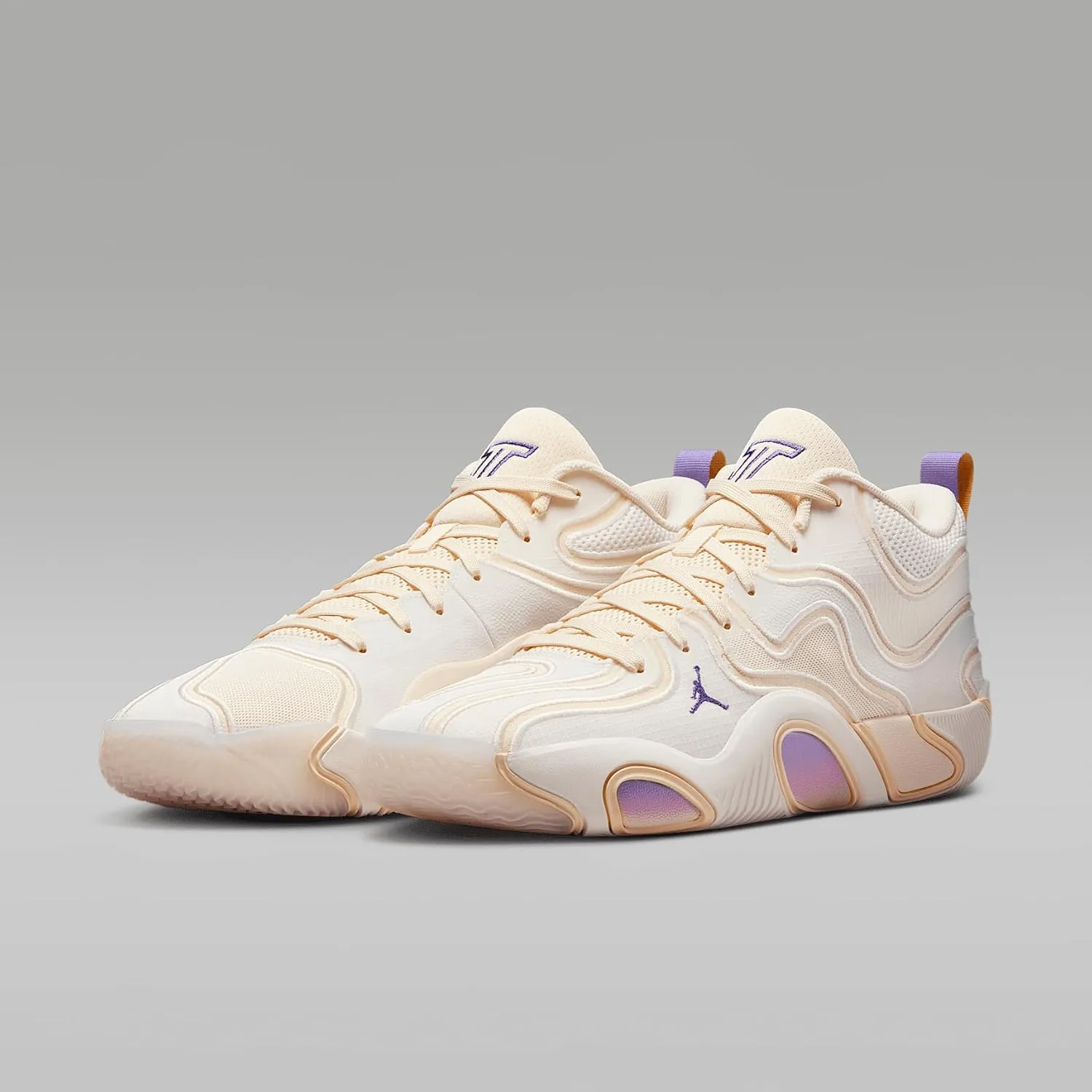 Nike Tatum 3 Basketball Shoes (HV5882-100, Sail/Muslin/Pale Ivory/Dark Iris)