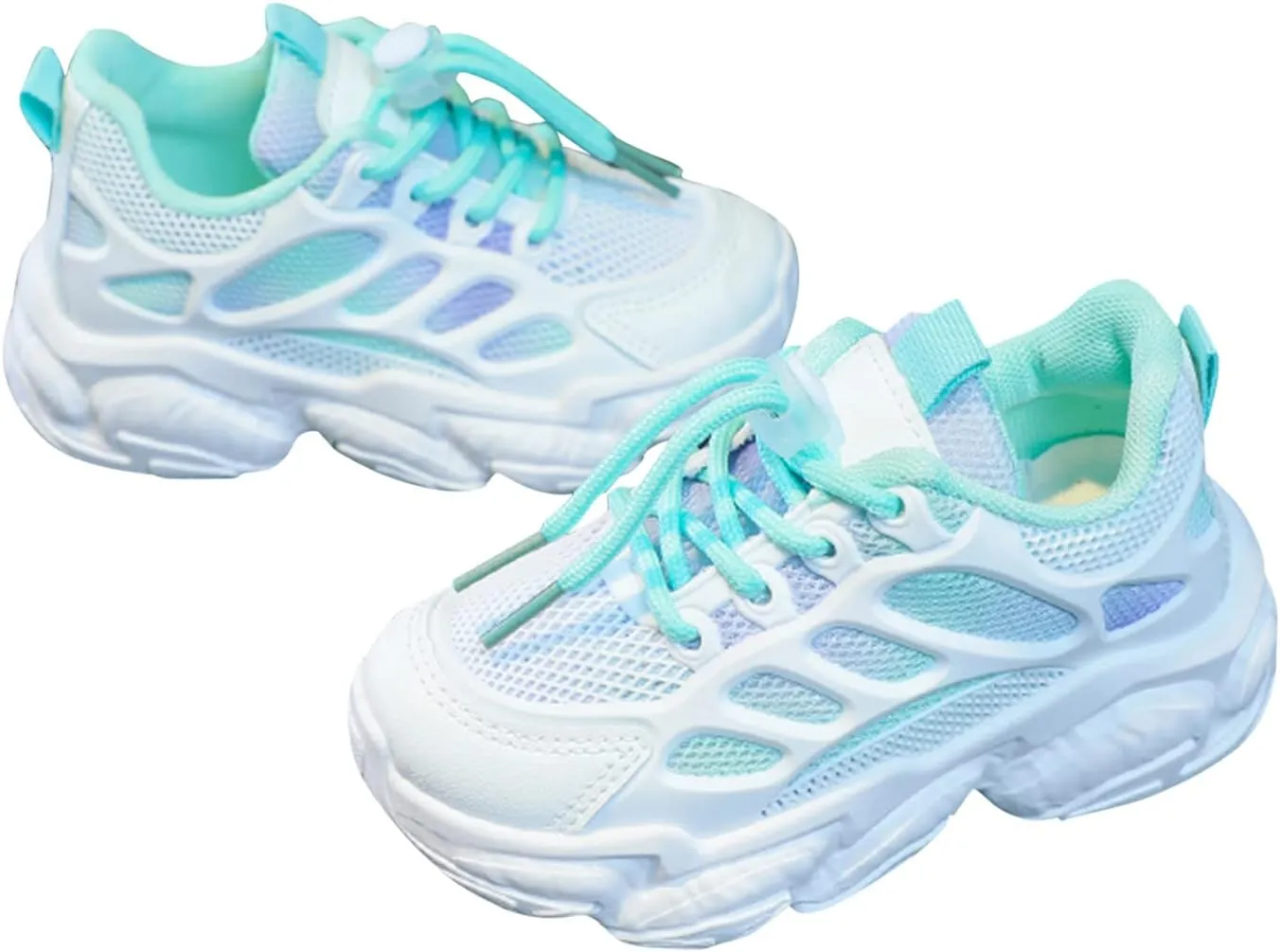 Non-Slip Sports Shoes Lightweight Kids Unisex Comfortable Breathable Strap Athletic Running Walking Tennis Shoes