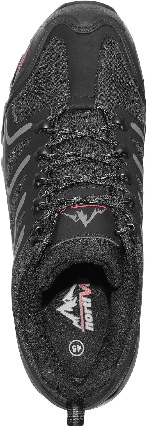 NORTIV 8 Men's Low Top Waterproof Hiking Shoes Trekking Trails Outdoor Work Shoes