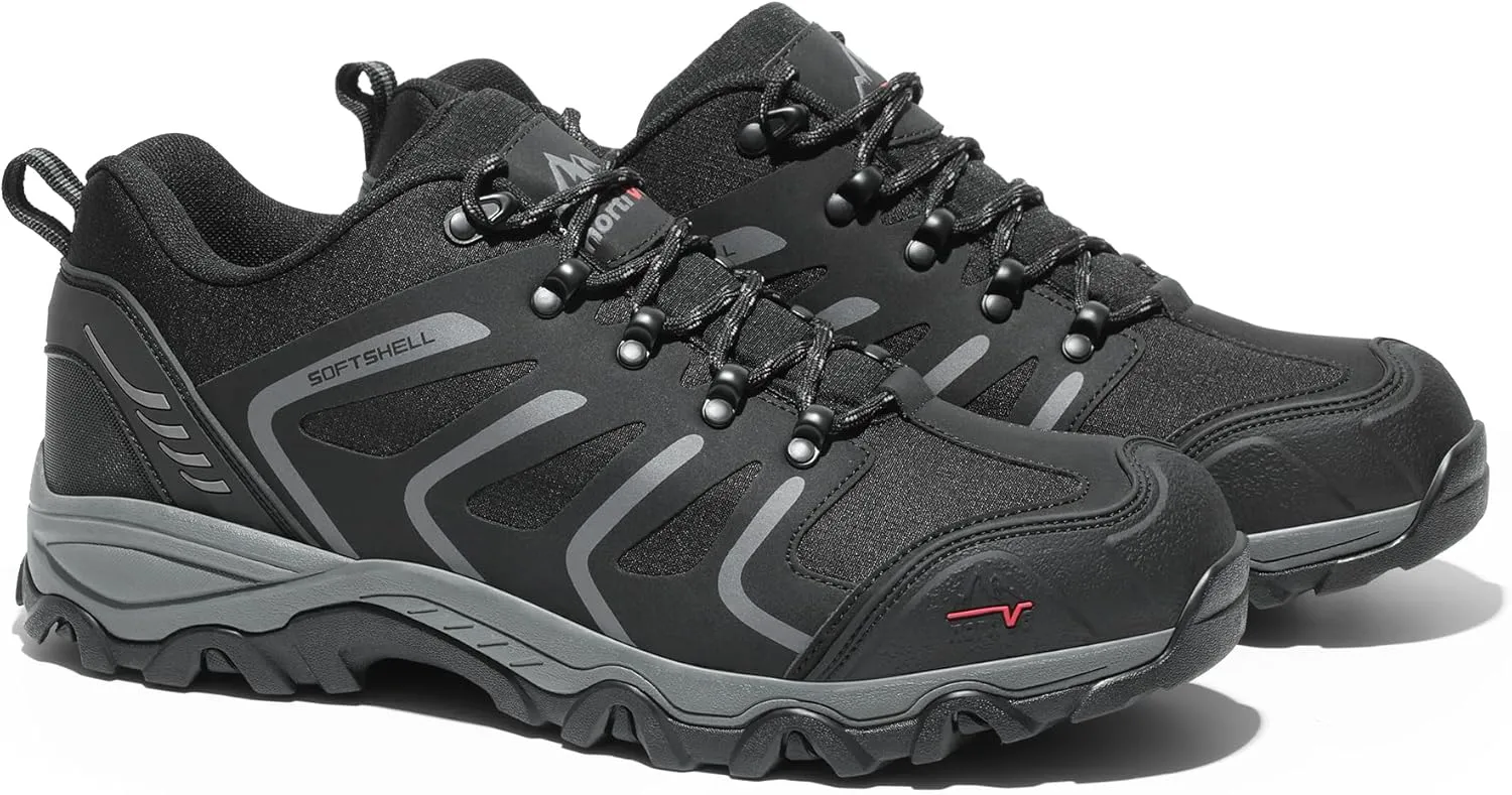 NORTIV 8 Men's Low Top Waterproof Hiking Shoes Trekking Trails Outdoor Work Shoes