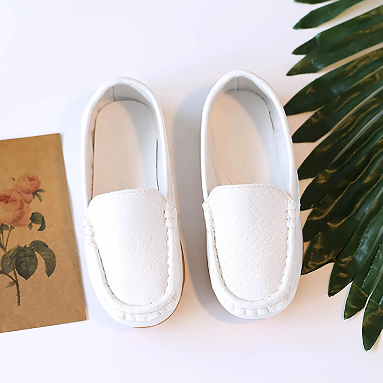 O2b2 Shoes Toddler Little Kid Boys Girls Soft Slip On Loafers Dress Flat Shoes Boat Shoes Size 2 Tennis Shoes