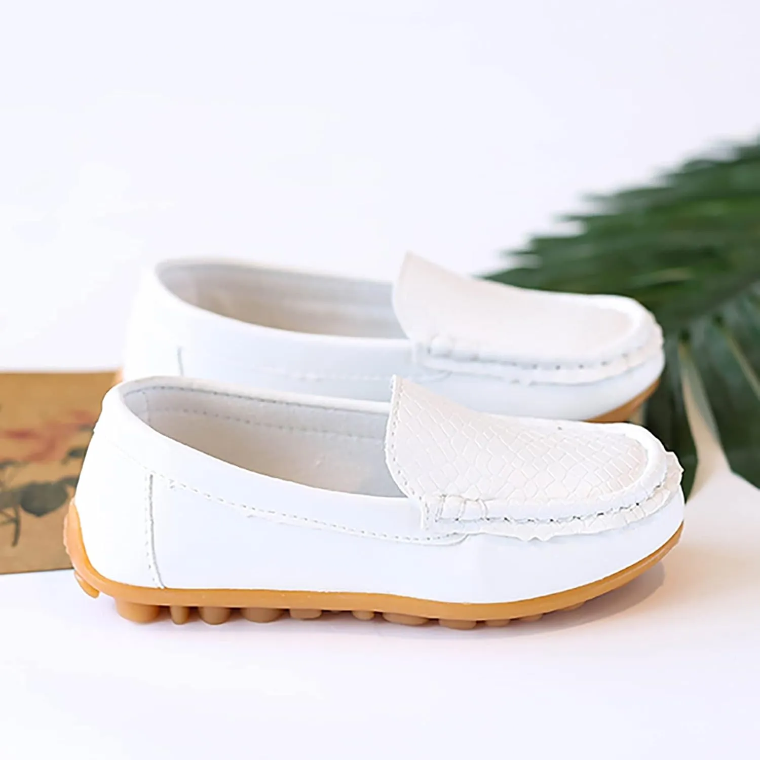 O2b2 Shoes Toddler Little Kid Boys Girls Soft Slip On Loafers Dress Flat Shoes Boat Shoes Size 2 Tennis Shoes