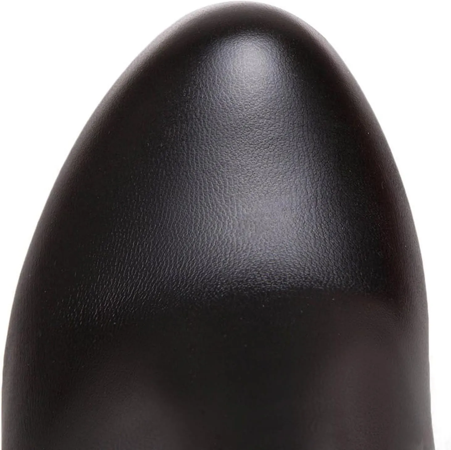 oiangi Chunky High Heel Boots for Women Fashion Casual Round Toe Closed Toe Lace Up Zipper Platform Ankle Boots Solid Color Leather Ladies Heeled Shoes
