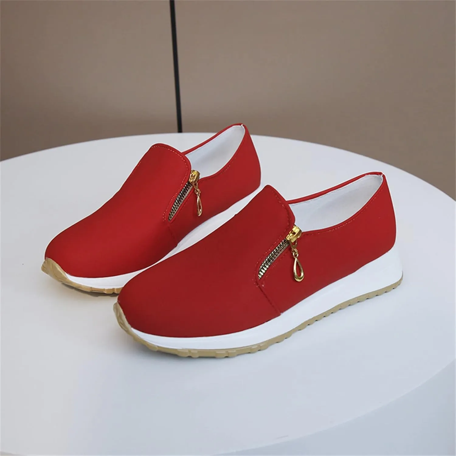 Orthopedic Diabetic Shoes for Women Slip On Walking Sneakers with Arch Support Comfortable Casual Loafers Plantar Fasciitis Foot Pain Relief