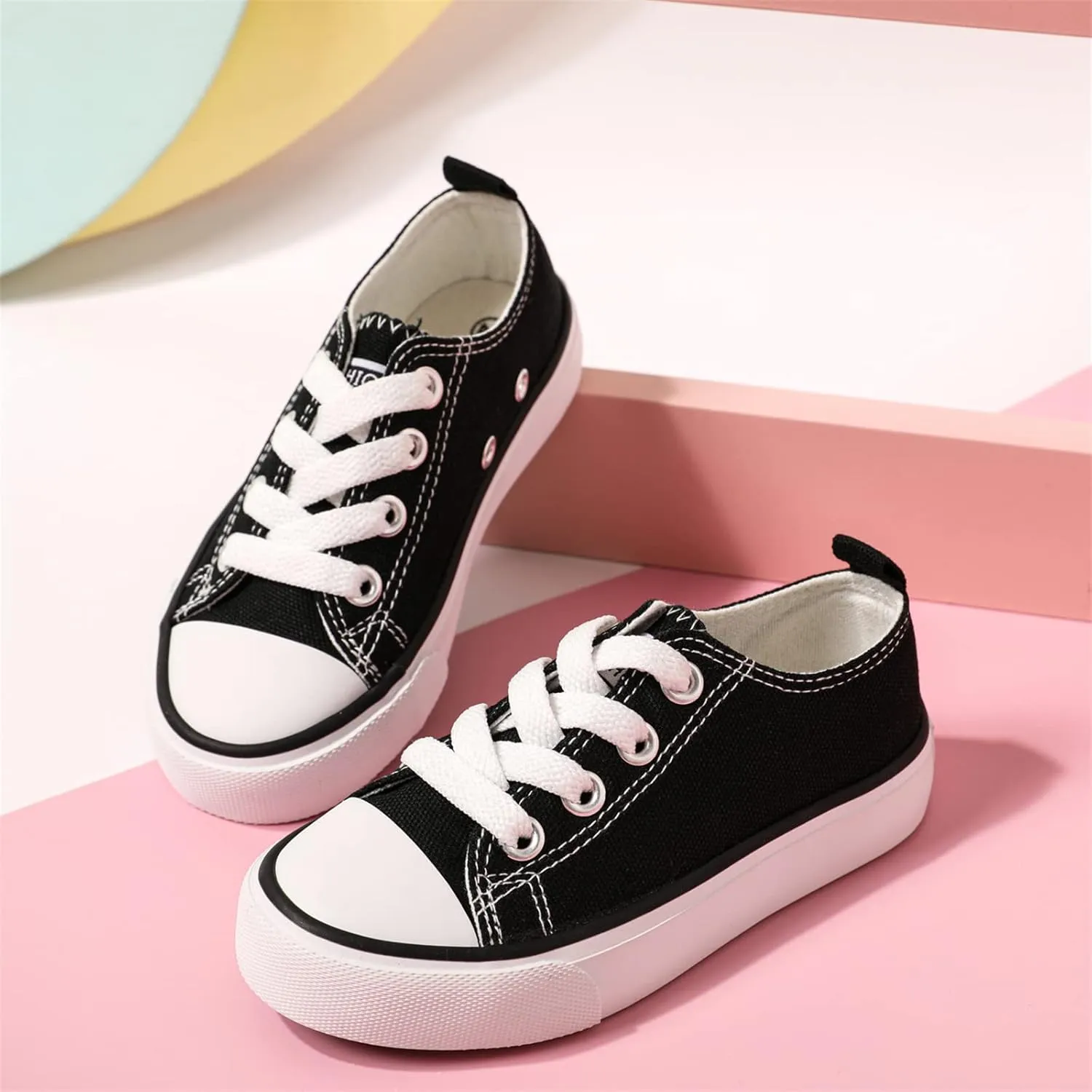 PATPAT Toddler Kid Canvas Sneaker Boys and Girls Slip On Sneakers Toddler Little Kid Big Kid Sneakers Shoes