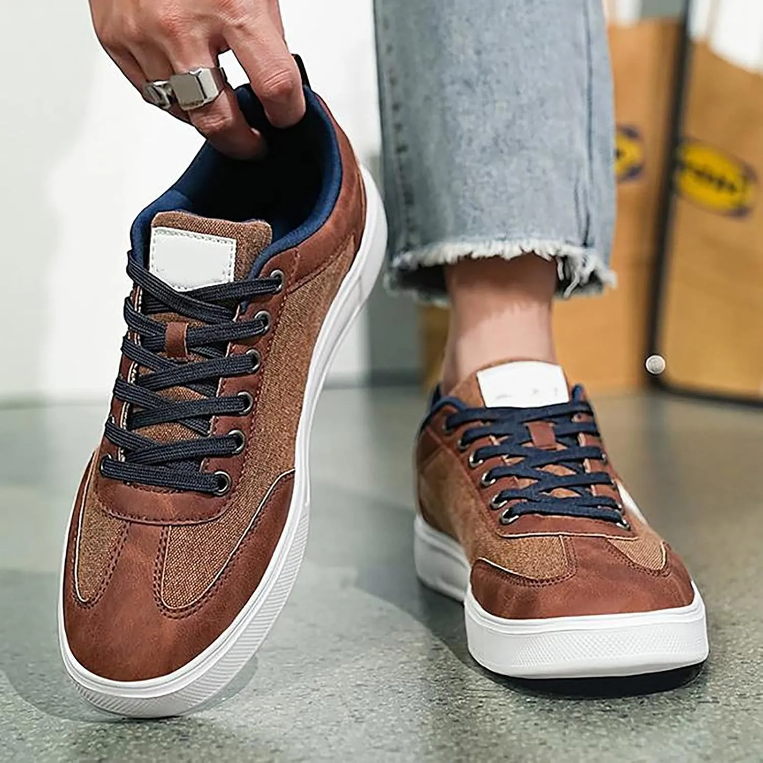 Platform Sneakers for Women Wide with Womens Casual Shoes Women's White Fashion Sneakers Wide Toe Box Trendy Casual Womens Loafers Womens Fashion Sneakers