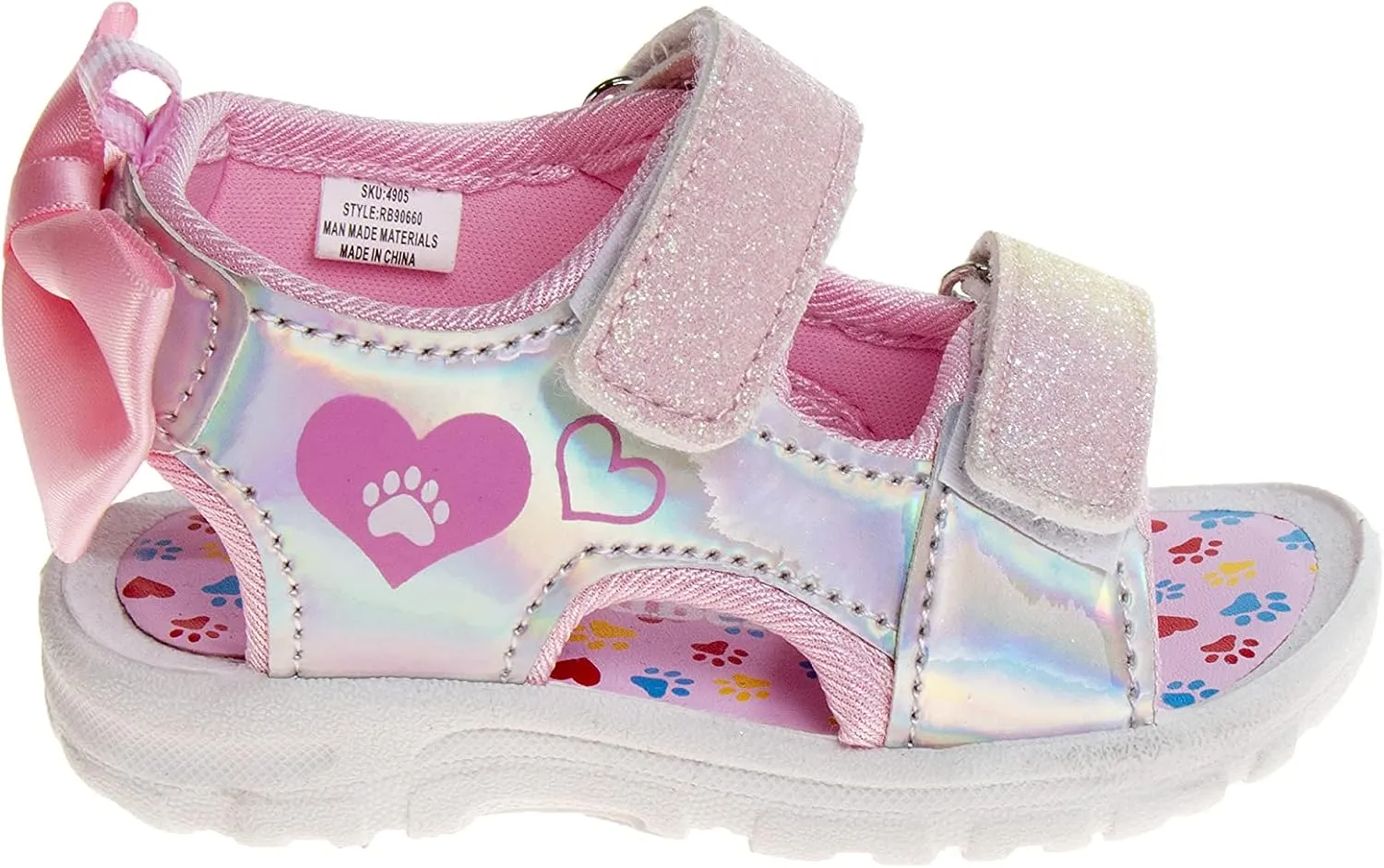 Rugged Bear Girls Sport Active Summer Open Toe Sandals (Toddler)