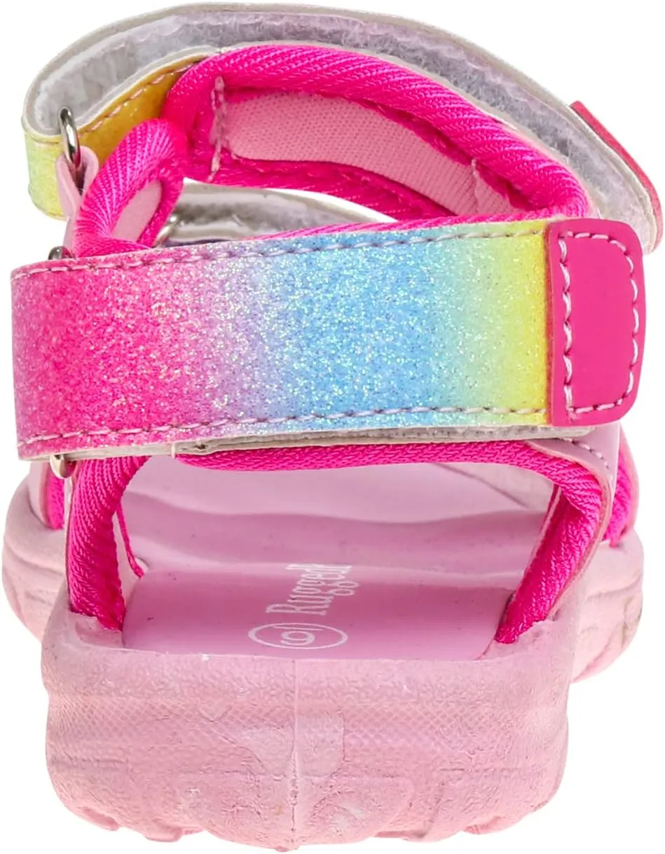 Rugged Bear Girls Sport Active Summer Open Toe Sandals (Toddler)