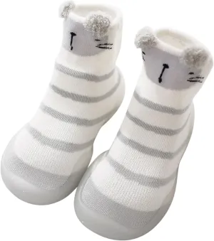 Running Led Infant Non-Slip Cartoon Socks Elastic Walkers Toddler Animals First Baby Shoes Slip on Shoes Girls