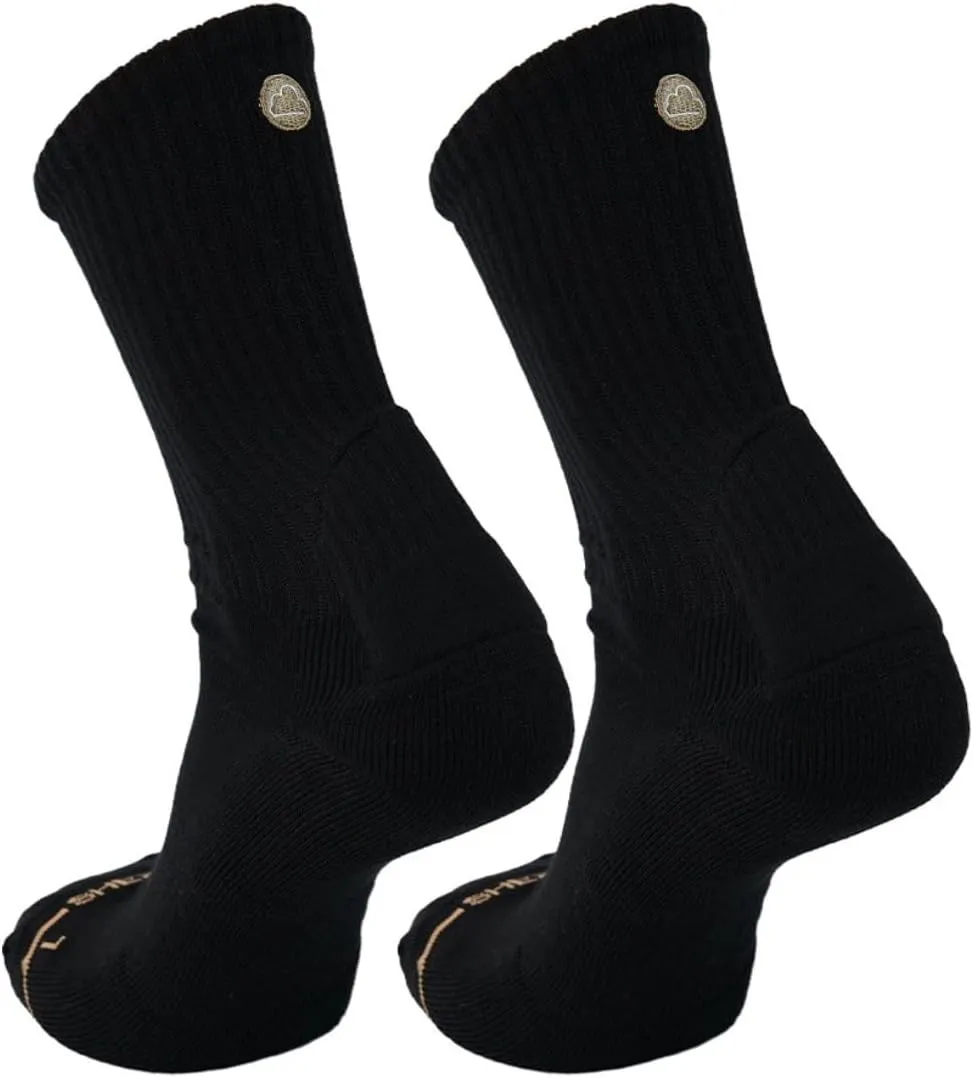 SHEZZA Anti-Blister Cushion Heel Padded Crew Sock-Breathable,Comfortable-seen on TikTok
