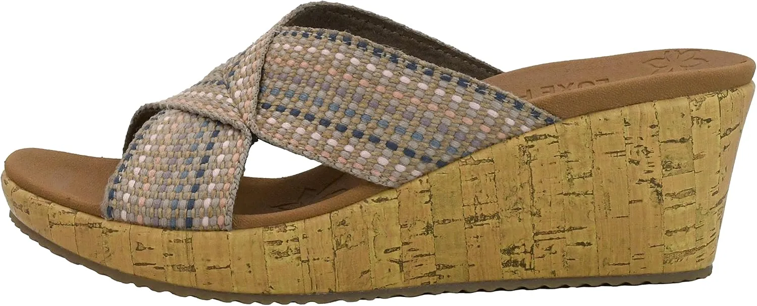 Skechers Women's Beverlee-Delighted Wedge Sandal