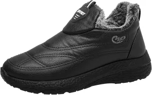 Sneakers for Men Work Shoes Women Women's Loafer Flat Round Toe Slip On Casual Black Loafers Women Comfortable Platform Sneakers for Women Black