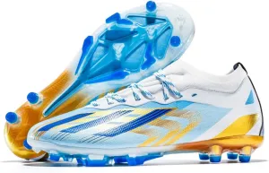 Soccer Cleats for Mens Womens Soccer Cleats Professional Low-Top Athletic Football Shoes AG FG TF Wide Training Sneaker Outdoor Students Grass Training Shoes Wide Training Sneaker