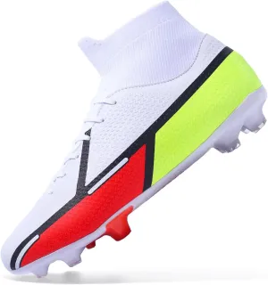Soccer Cleats Indoor Soccer Shoes Mens Womens Anti Slip High Top Outdoor Grass Turf Football Cleats