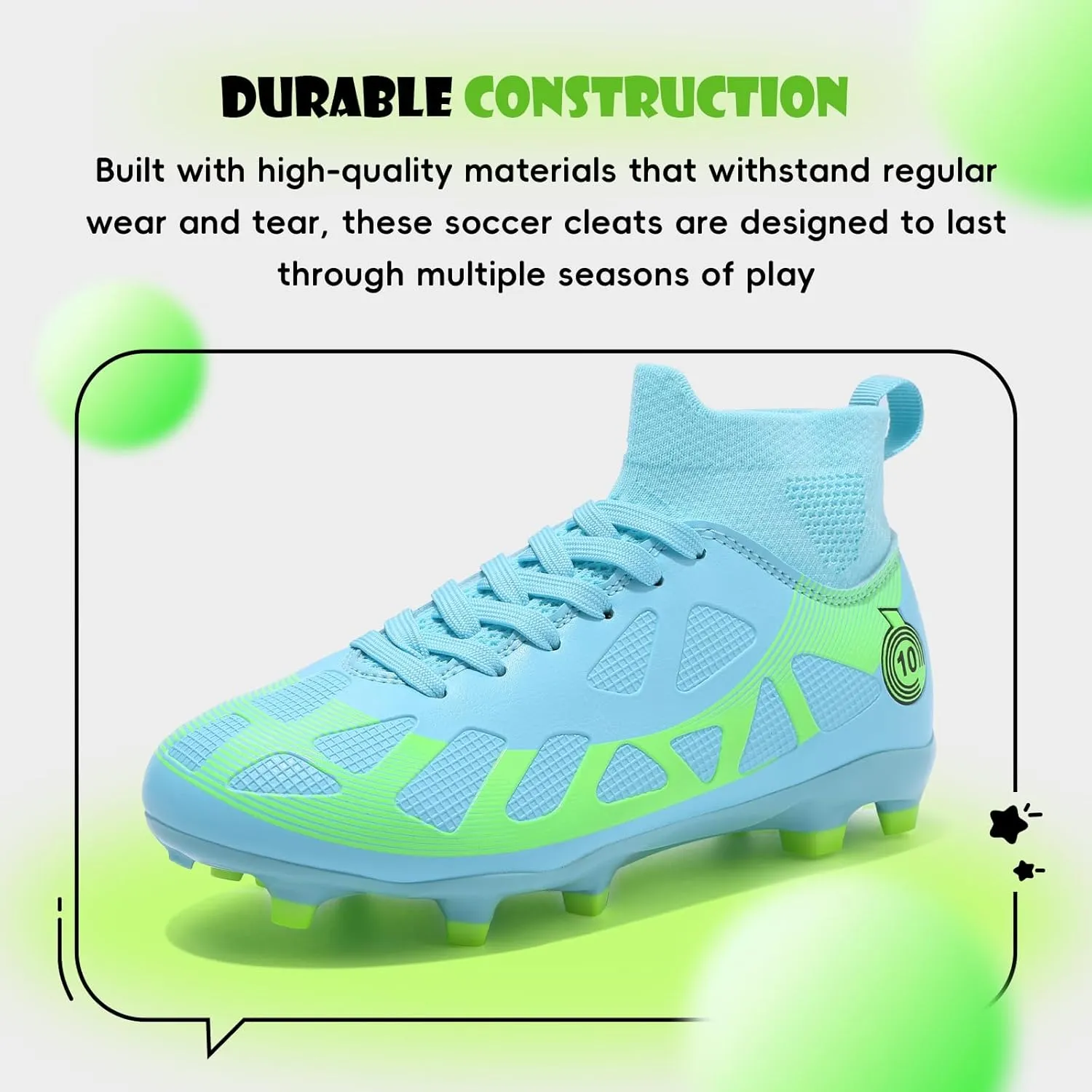 Soccer Cleats Kids Boys Girls Athletic Outdoor Football Shoes