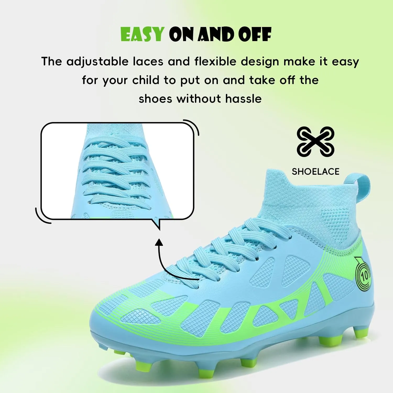 Soccer Cleats Kids Boys Girls Athletic Outdoor Football Shoes