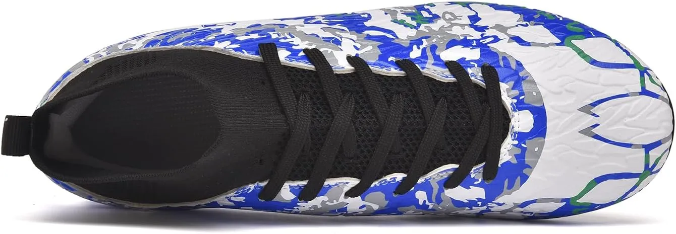 Soccer Cleats Mens Professional High Top Indoor Soccer Shoes Outdoor AG/FG Adults Youth Boys Football Training Sneakers