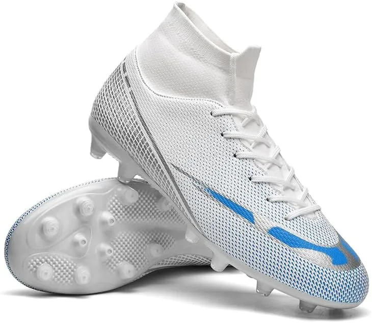 Soccer Shoes with Excellent Traction, Grip, and Comfort - Durable, Lightweight & Breathable - Unisex Soccer Cleats for Boys & Girls