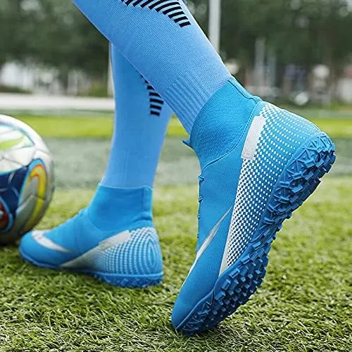 Soccer Shoes with Excellent Traction, Grip, and Comfort - Durable, Lightweight & Breathable - Unisex Soccer Cleats for Boys & Girls