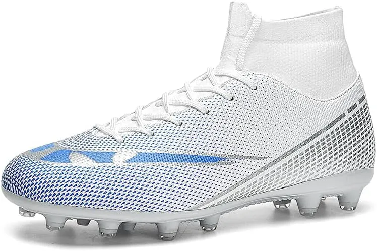 Soccer Shoes with Excellent Traction, Grip, and Comfort - Durable, Lightweight & Breathable - Unisex Soccer Cleats for Boys & Girls