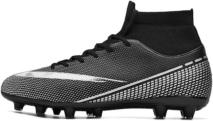 Soccer Shoes with Excellent Traction, Grip, and Comfort - Durable, Lightweight & Breathable - Unisex Soccer Cleats for Boys & Girls