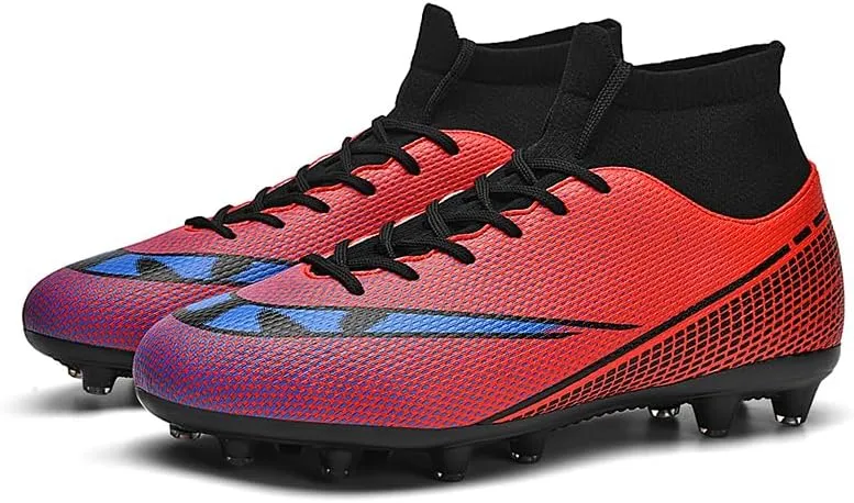 Soccer Shoes with Excellent Traction, Grip, and Comfort - Durable, Lightweight & Breathable - Unisex Soccer Cleats for Boys & Girls