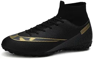 Soccer Shoes with Excellent Traction, Grip, and Comfort - Durable, Lightweight & Breathable - Unisex Soccer Cleats for Boys & Girls