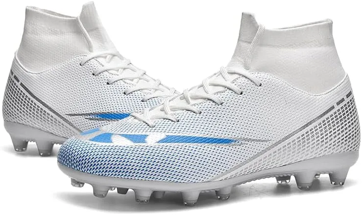 Soccer Shoes with Excellent Traction, Grip, and Comfort - Durable, Lightweight & Breathable - Unisex Soccer Cleats for Boys & Girls