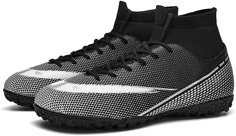 Soccer Shoes with Excellent Traction, Grip, and Comfort - Durable, Lightweight & Breathable - Unisex Soccer Cleats for Boys & Girls