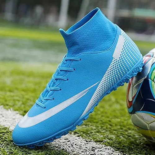 Soccer Shoes with Excellent Traction, Grip, and Comfort - Durable, Lightweight & Breathable - Unisex Soccer Cleats for Boys & Girls