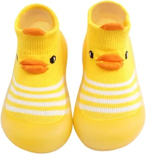 Sock Shoes for Kids Duck Boots Toddler Slip On Sneakers Lightweight Non-Slip Rubber Sole Baby First Walking Shoes