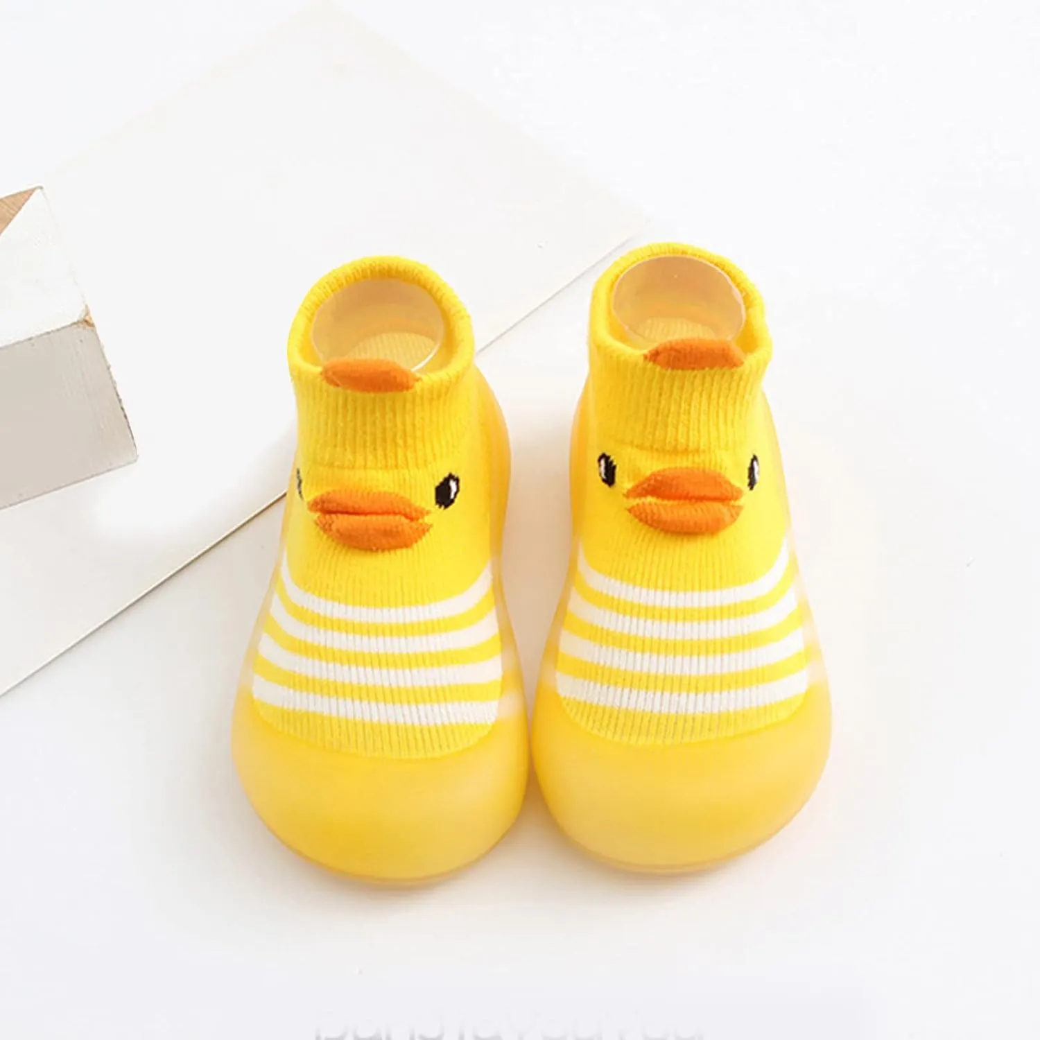Sock Shoes for Kids Duck Boots Toddler Slip On Sneakers Lightweight Non-Slip Rubber Sole Baby First Walking Shoes