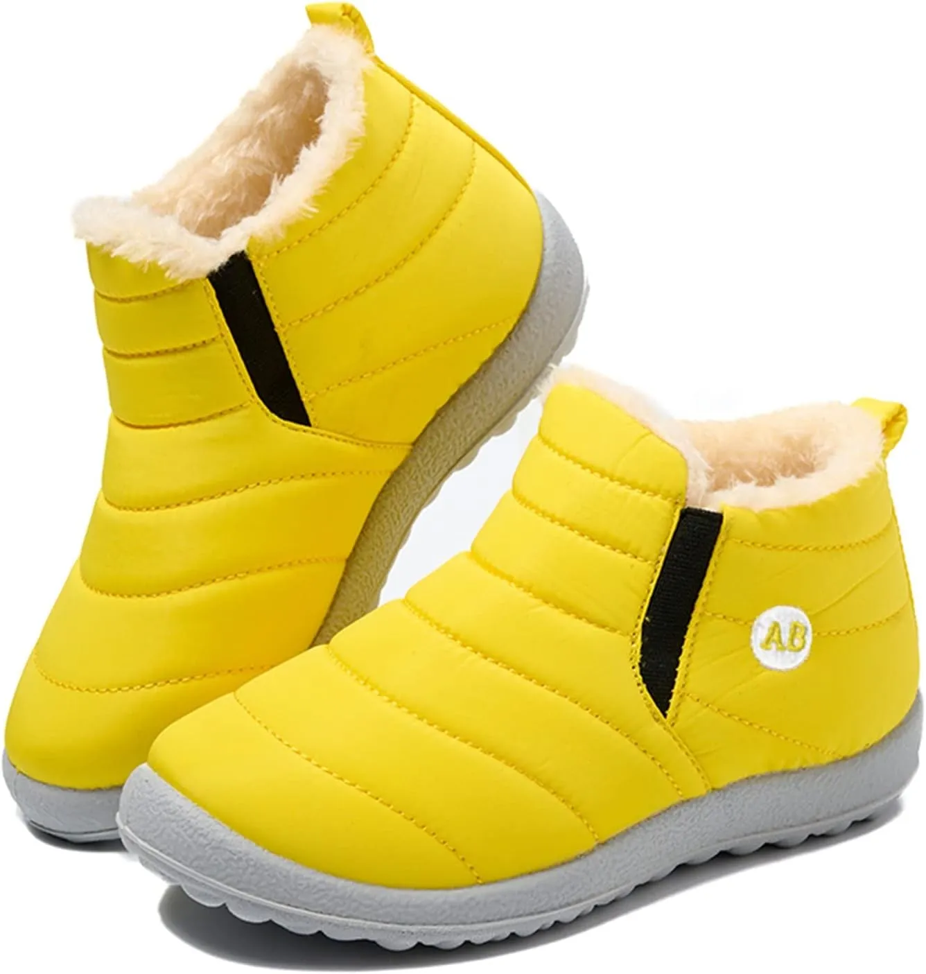 Sorely Snow Boots Girls Childrens Winter Fleece Childrens Boots Flat Splashing Girls Leather Dress Boots