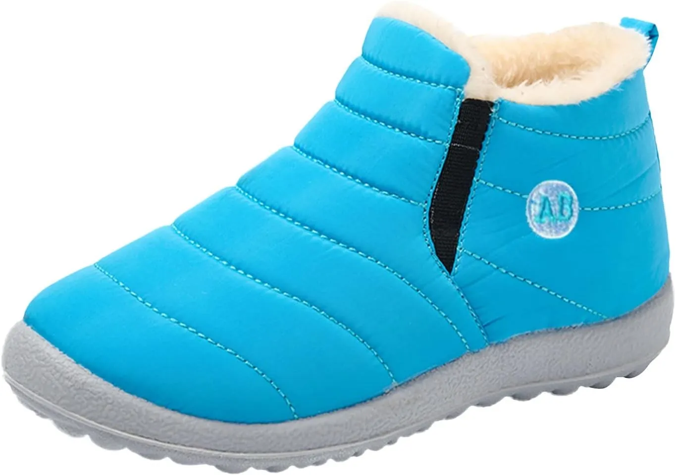 Sorely Snow Boots Girls Childrens Winter Fleece Childrens Boots Flat Splashing Girls Leather Dress Boots